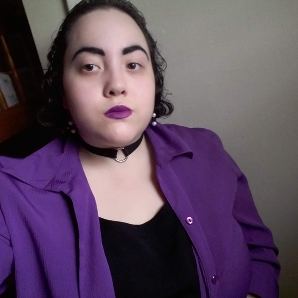 πPurple top size large / casual - Picture 2 of 7